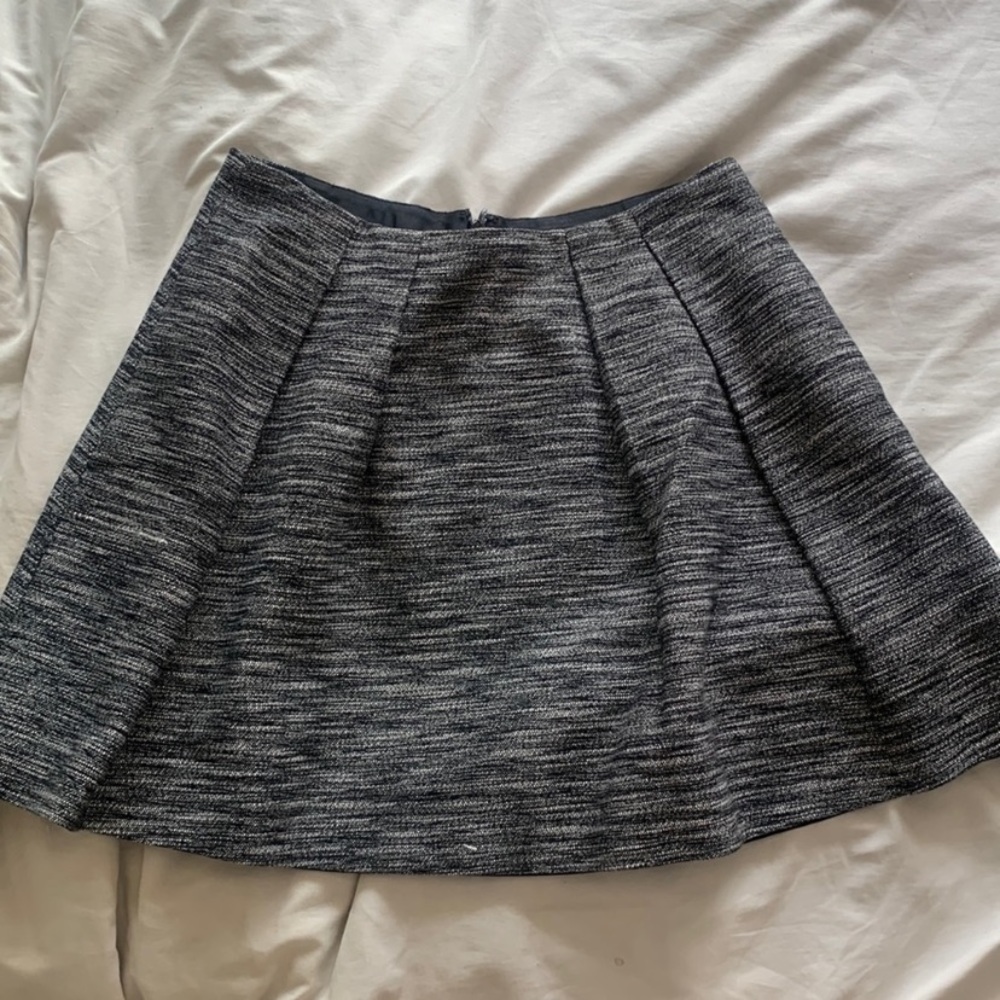 Grey Tweed Madewell Mini Skirt